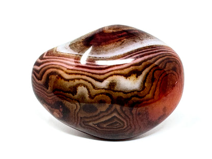 Banded Agate Crystal Pebble 6cm