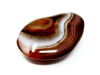 Banded Agate Crystal Pebble 6cm