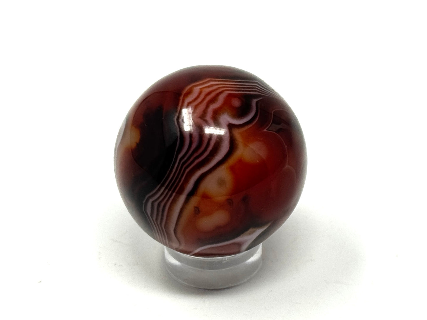 Banded Agate Crystal Sphere 3cm