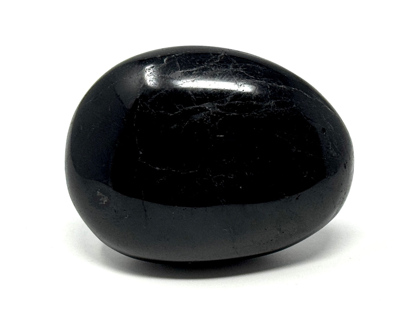 Black Tourmaline Crystal Pebble 6.4cm