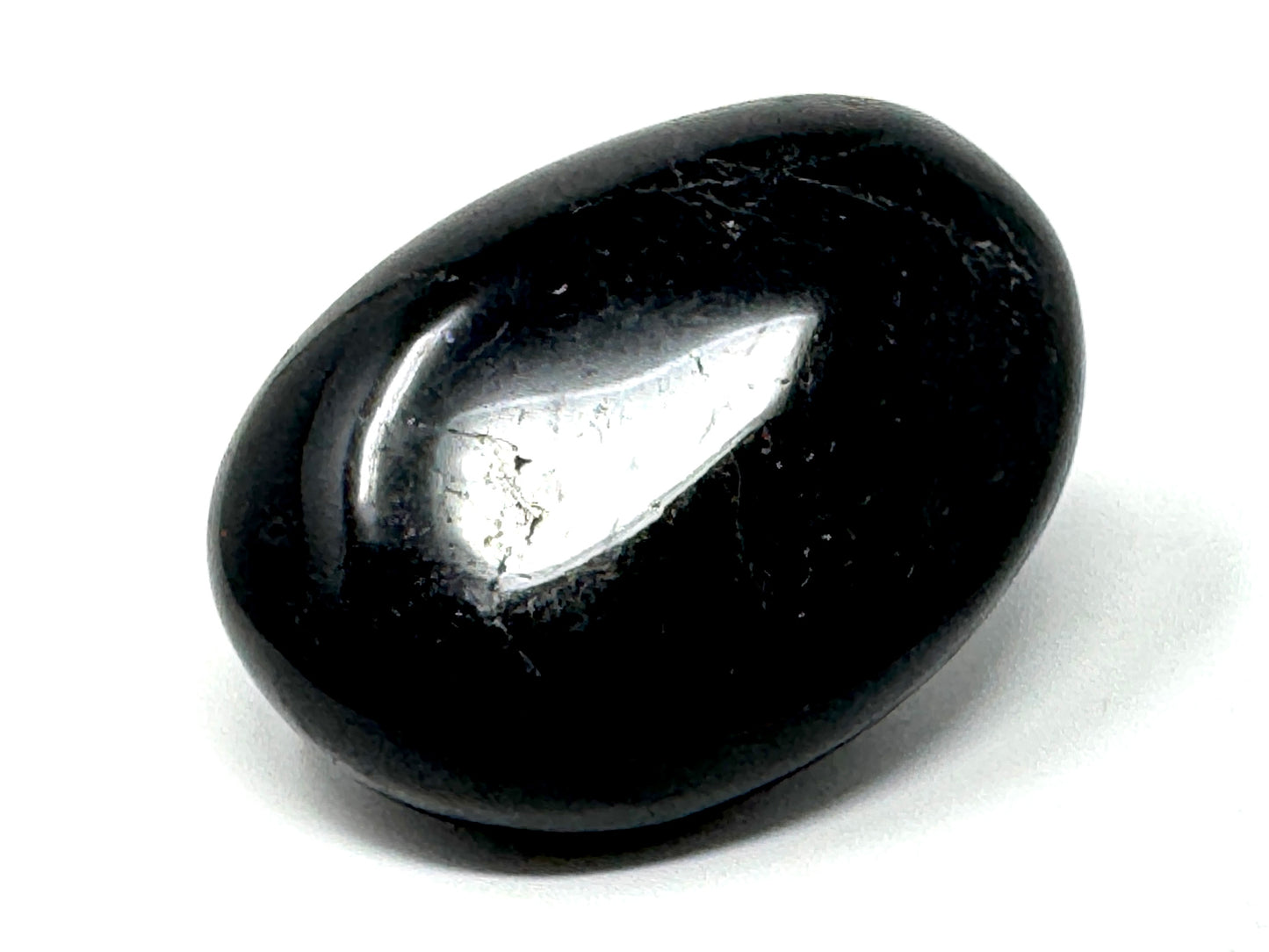Black Tourmaline Crystal Pebble 6.4cm