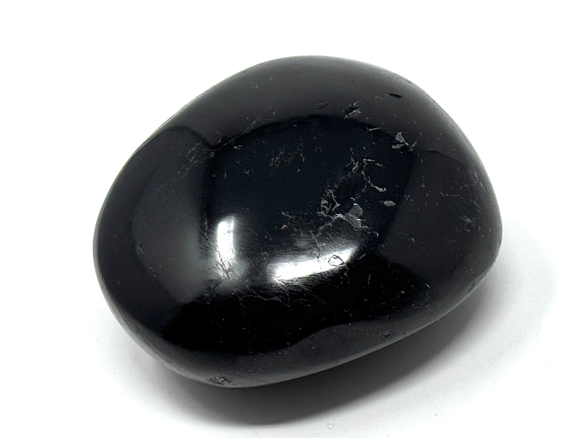 Black Tourmaline Crystal Pebble 6.9cm