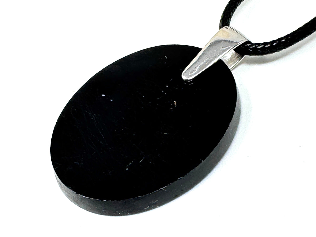 Black Tourmaline Pendant oval 3.2cm
