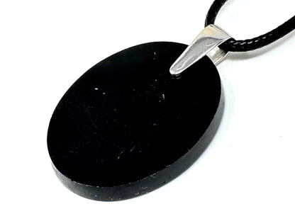 Black Tourmaline Pendant oval 3.2cm