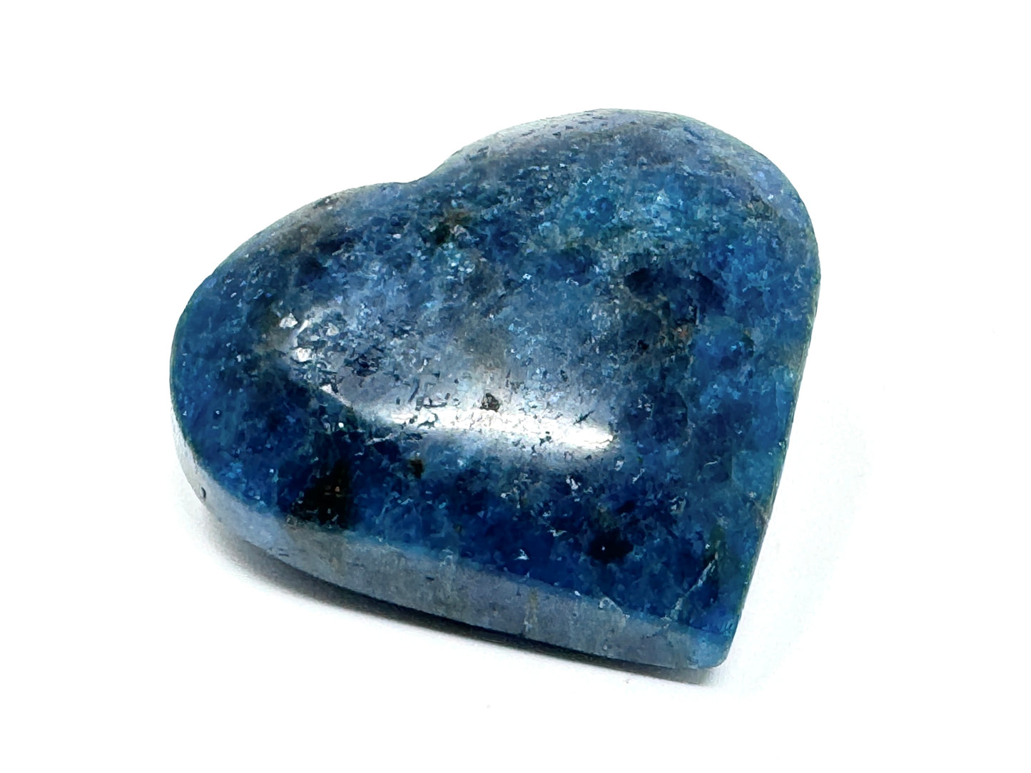 Blue Apatite Crystal Heart 6cm