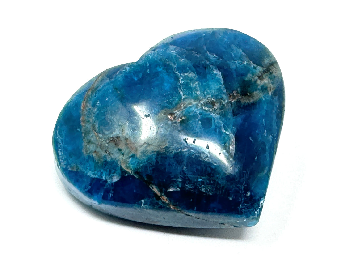 Blue Apatite Crystal Heart 5.5cm