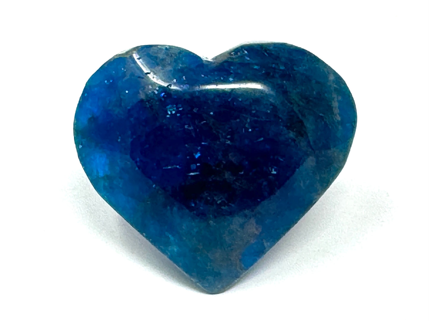 Blue Apatite Crystal Heart 4.4cm