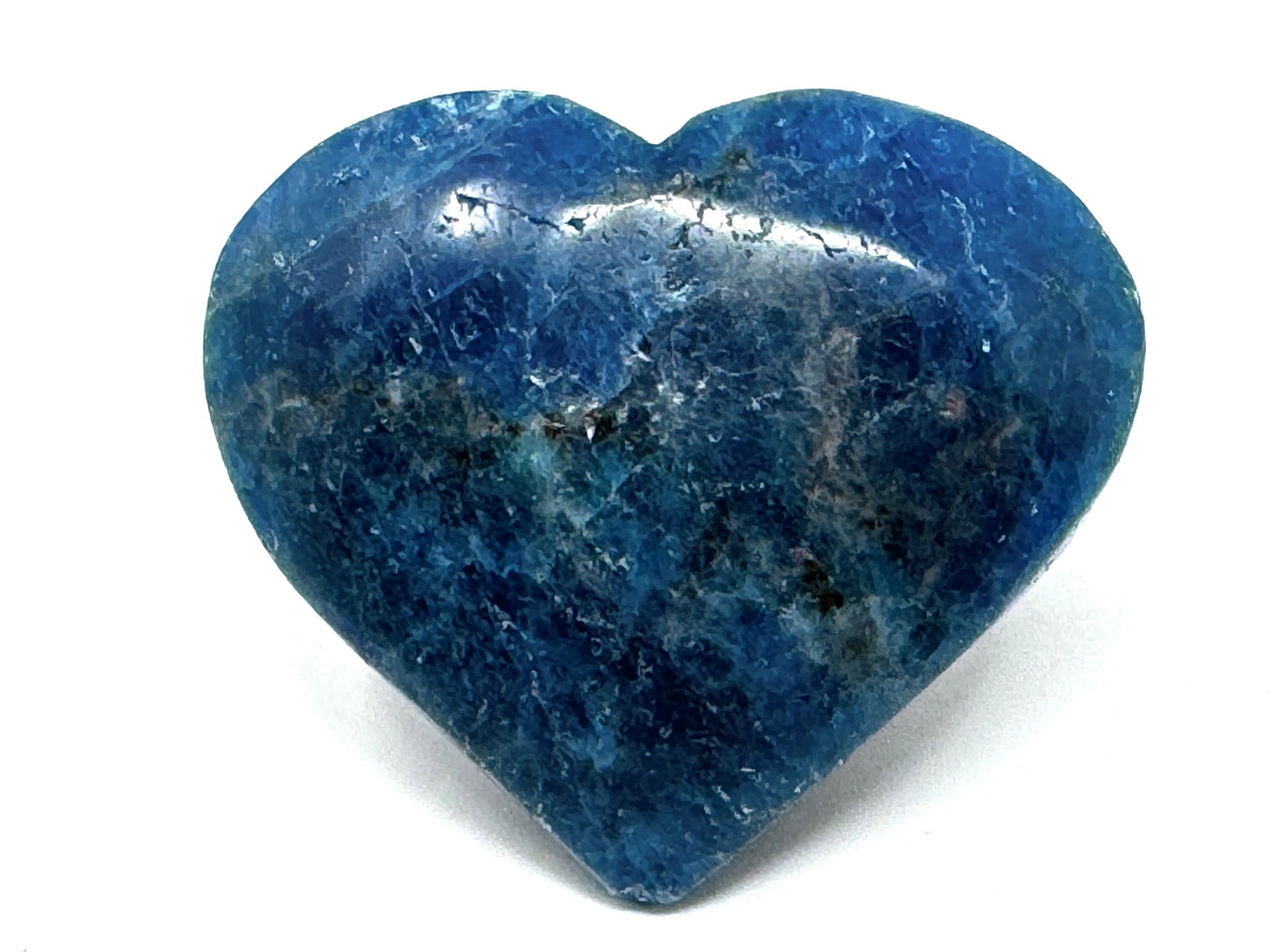 Blue Apatite Crystal Heart 4.5cm