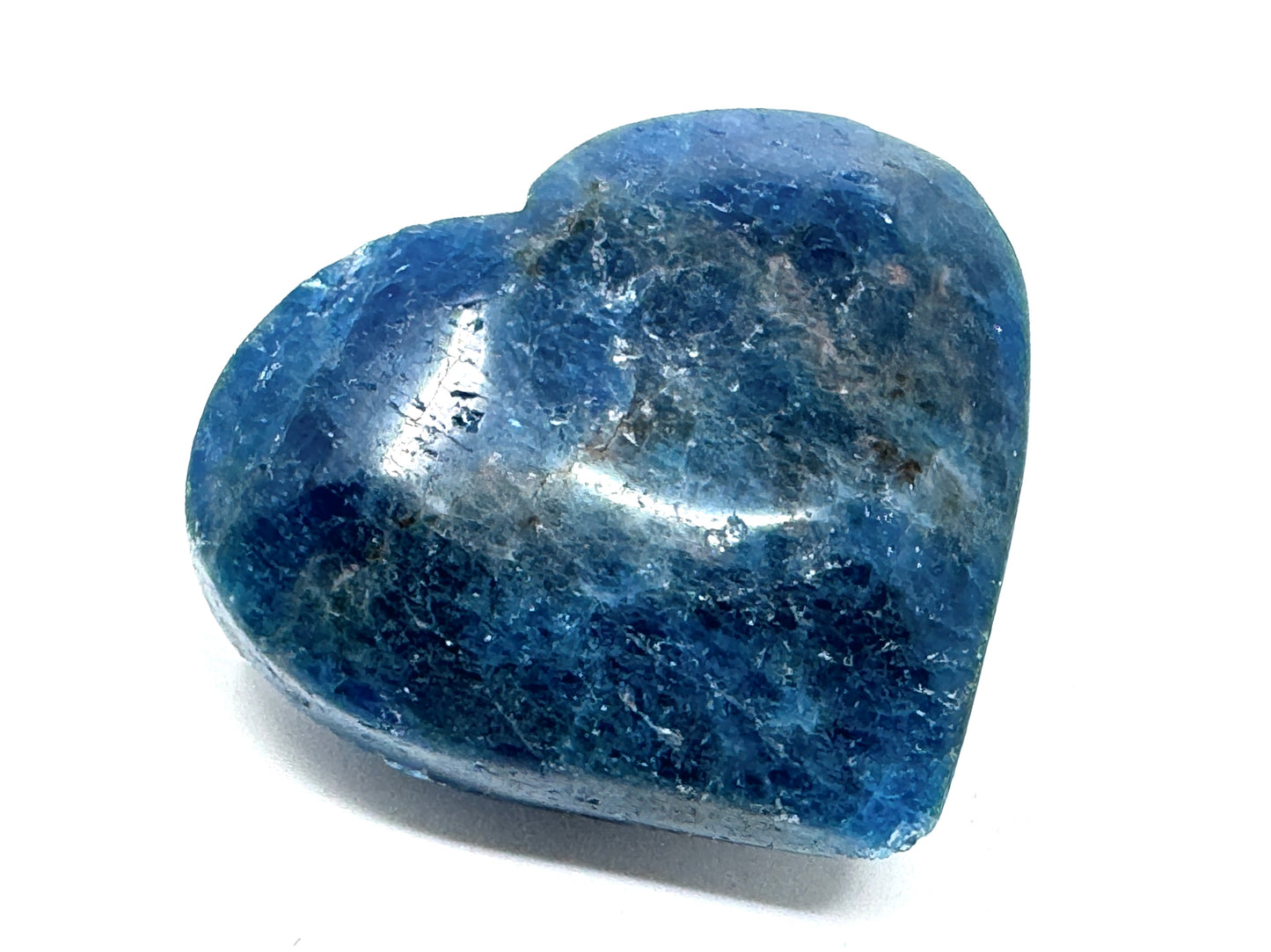 Blue Apatite Crystal Heart 4.5cm