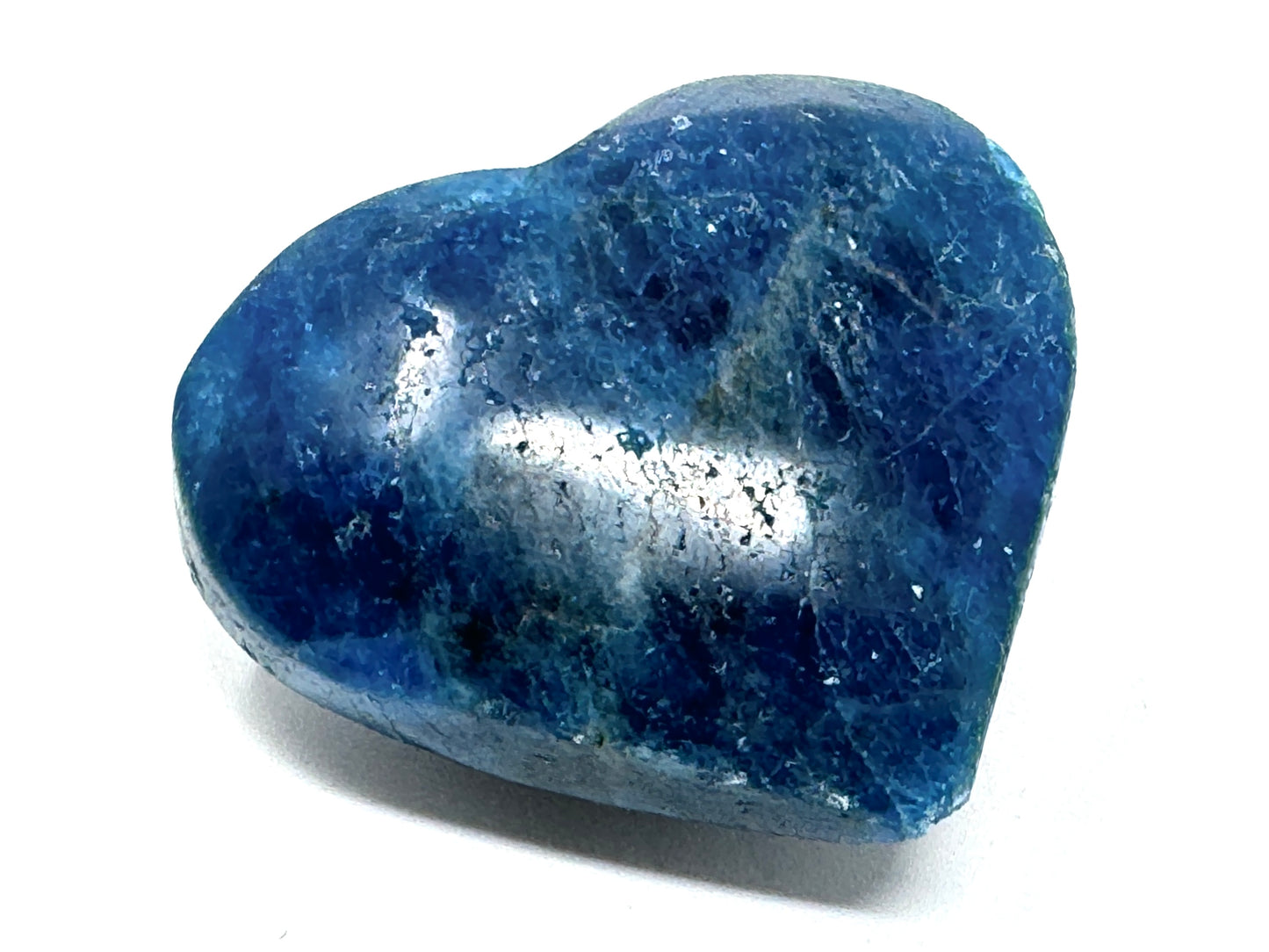 Blue Apatite Crystal Heart 4.5cm
