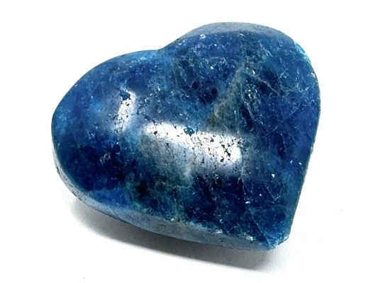Blue Apatite Crystal Heart 4.5cm