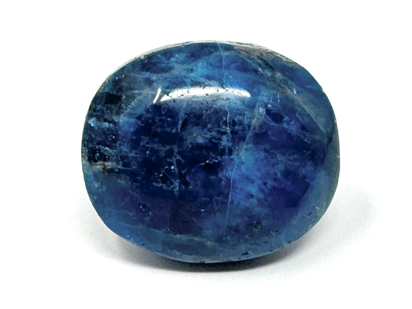 Blue Apatite Crystal Pebble 5.6cm