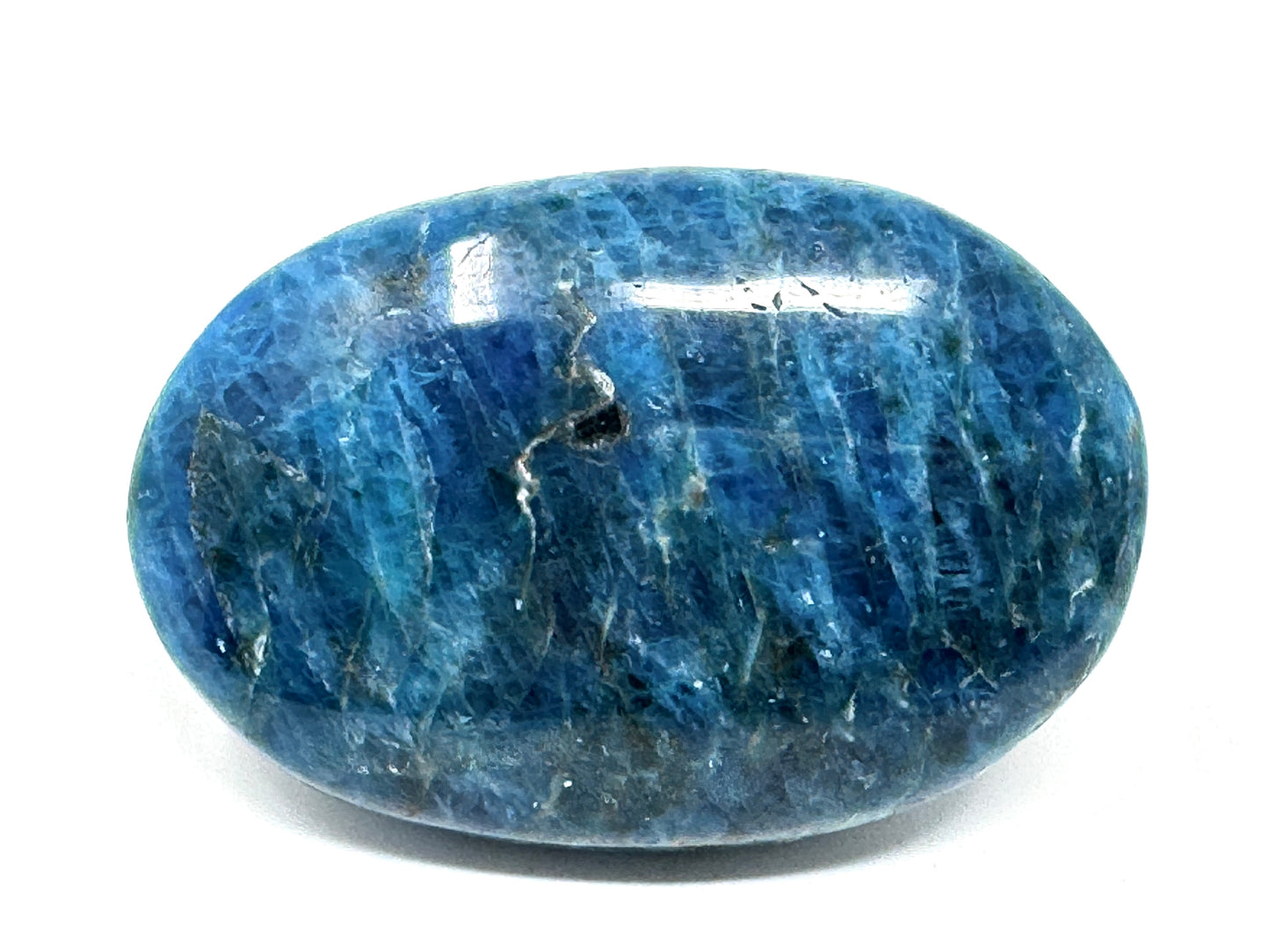 Blue Apatite Crystal Pebble 5.5cm