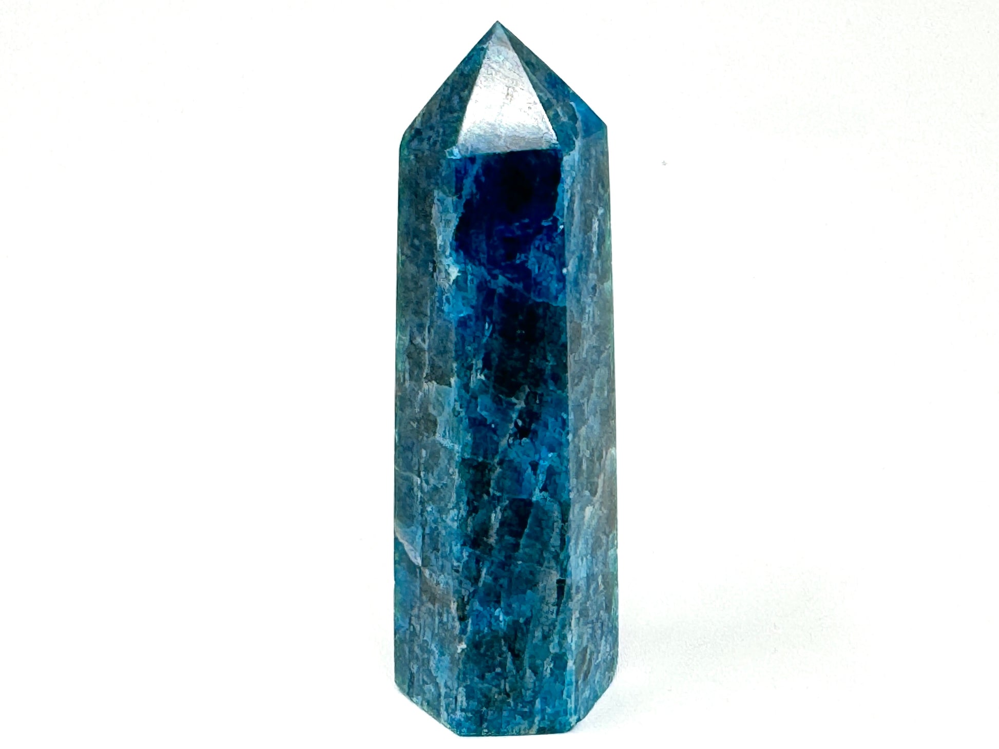 Blue Apatite Crystal Point 8cm