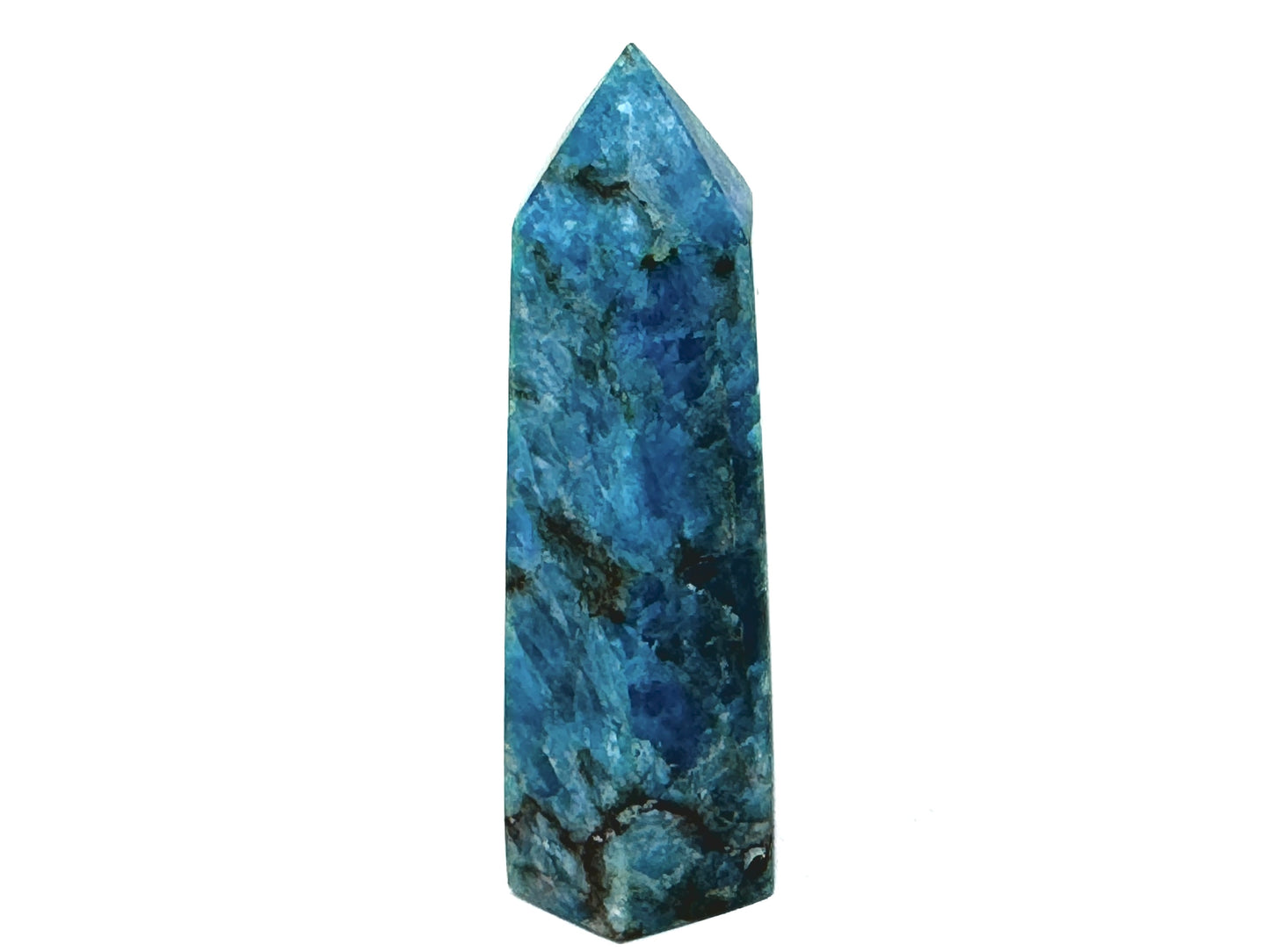 Blue Apatite Crystal Point 6.9cm