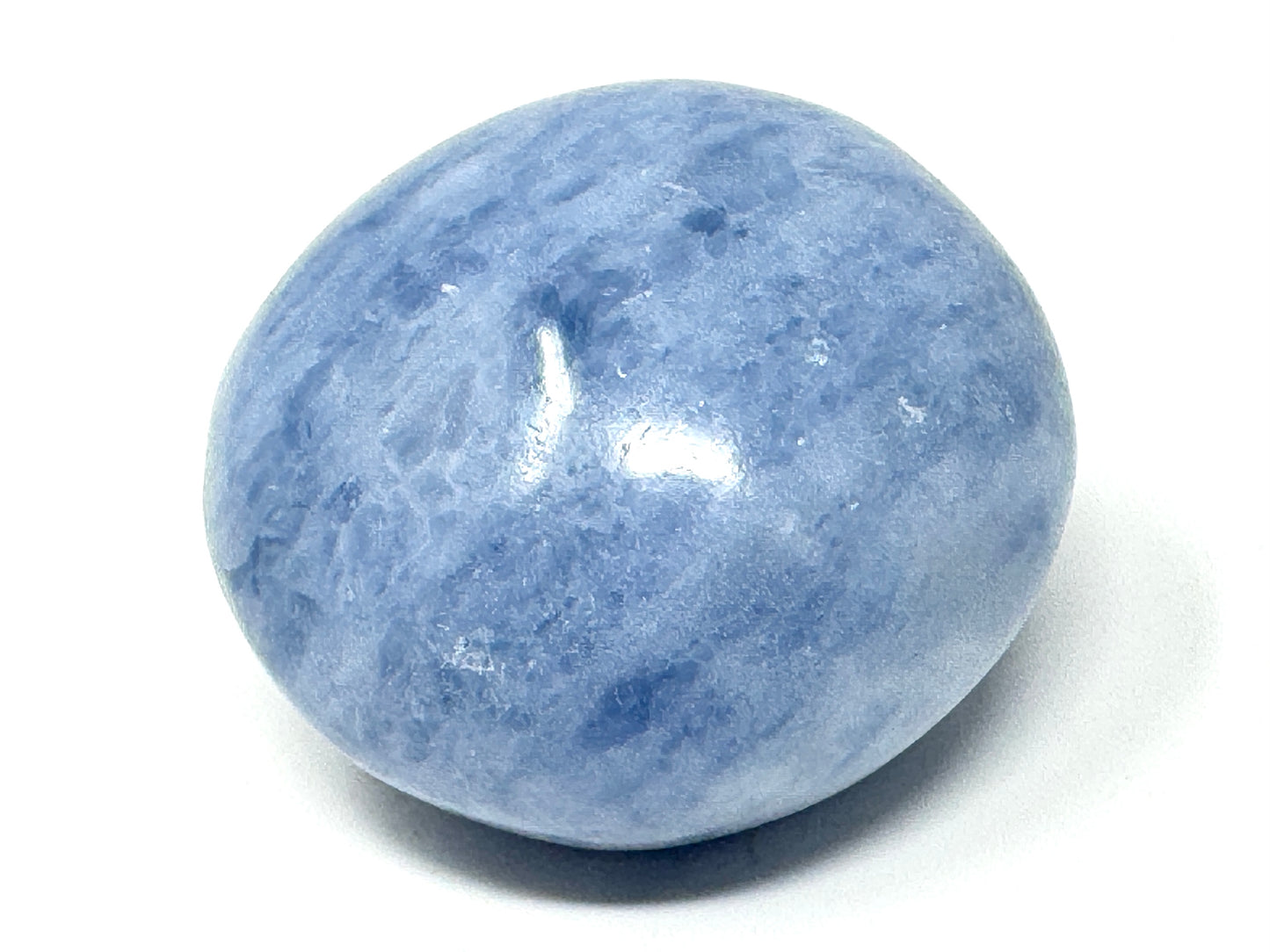 Blue Calcite Crystal Pebble 5cm