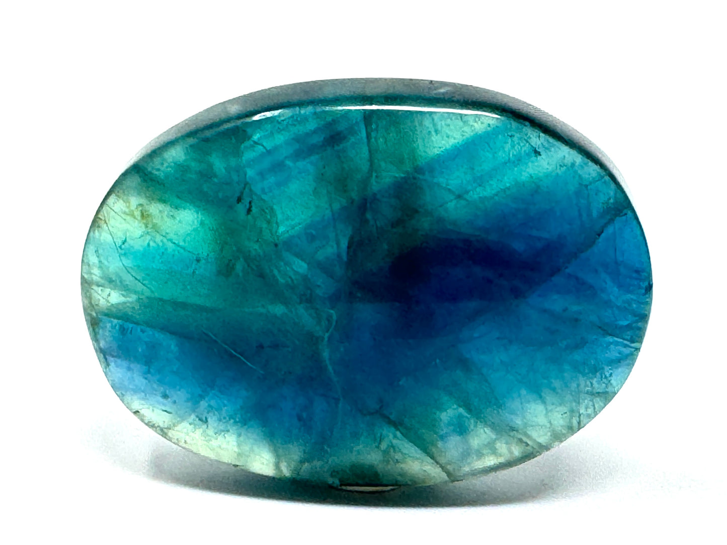 Blue Fluorite Crystal Pebble 6.7cm