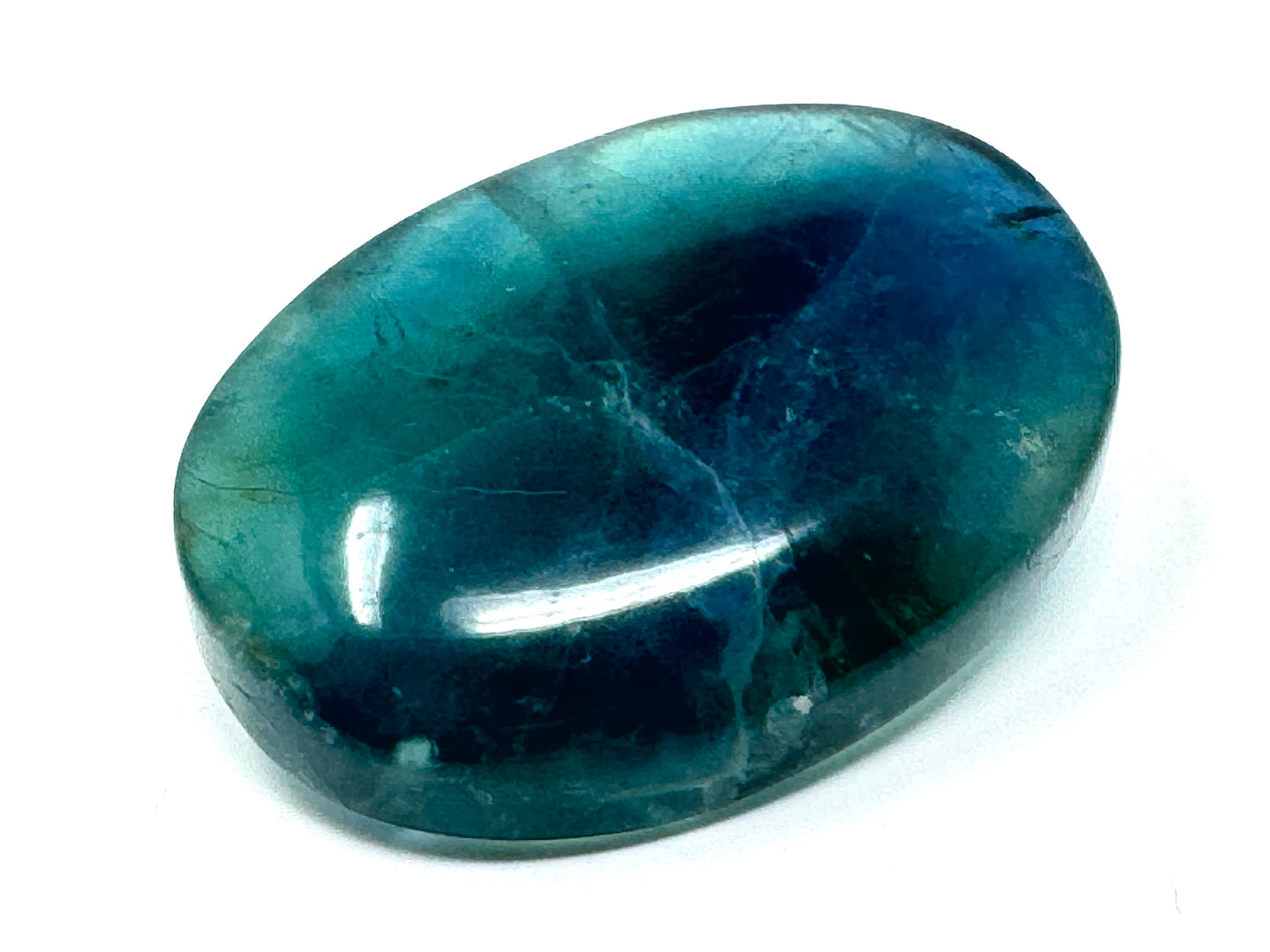 Blue Fluorite Crystal Pebble 6.7cm
