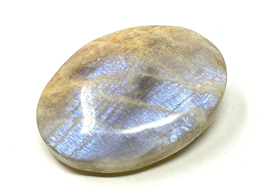 Blue Moonstone Crystal Pebble 6.4cm