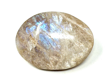 Blue Moonstone Crystal Pebble 6cm