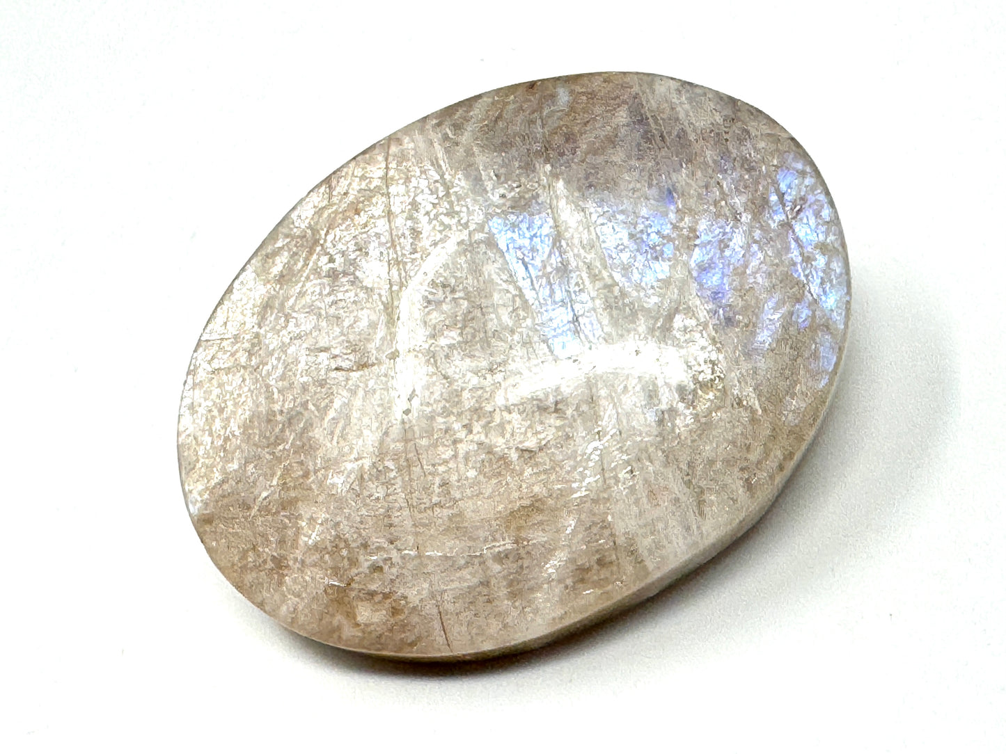 Blue Moonstone Crystal Pebble 6cm