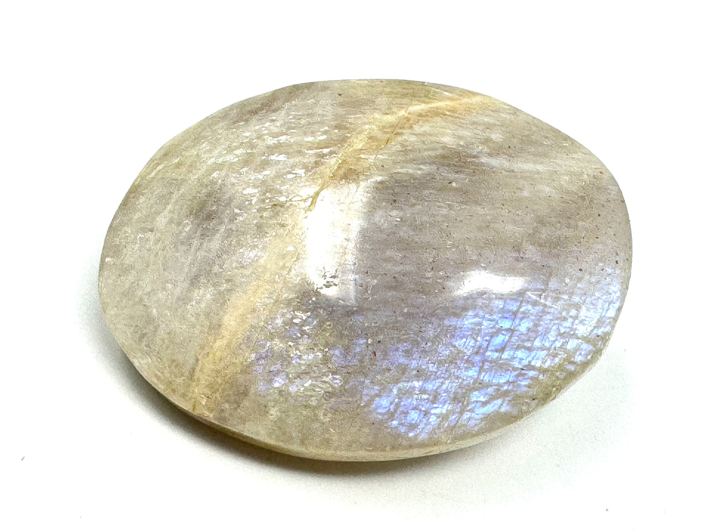 Blue Moonstone Crystal Pebble 6cm