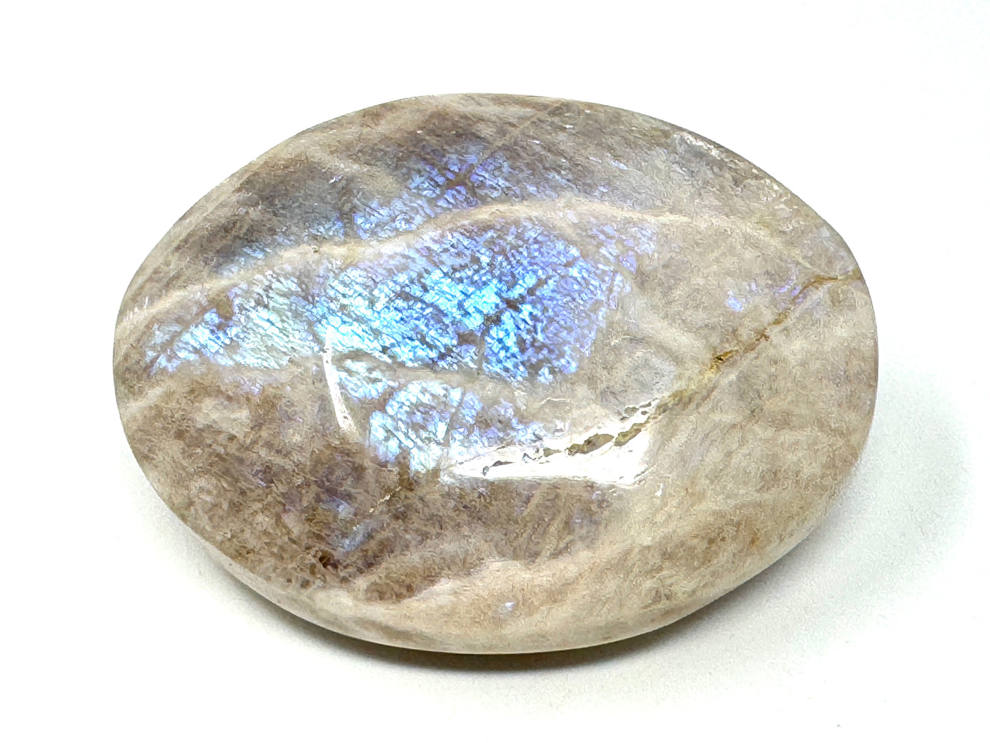 Blue Moonstone Crystal Pebble 6.2cm