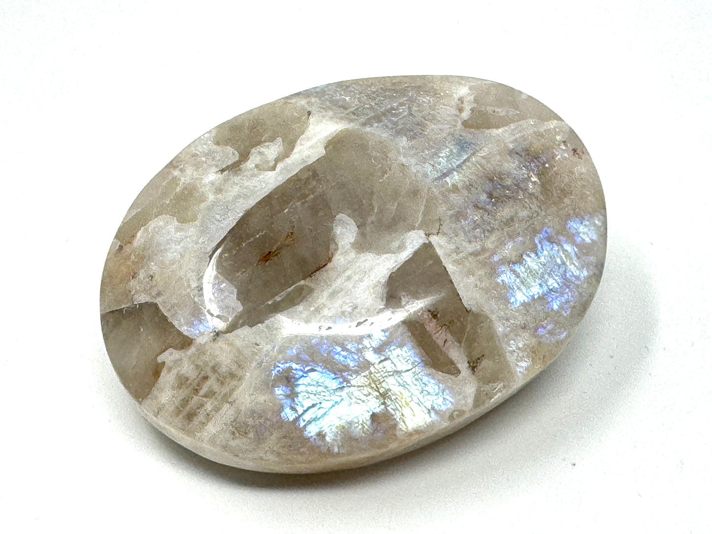 Blue Moonstone Crystal Pebble 6.7cm