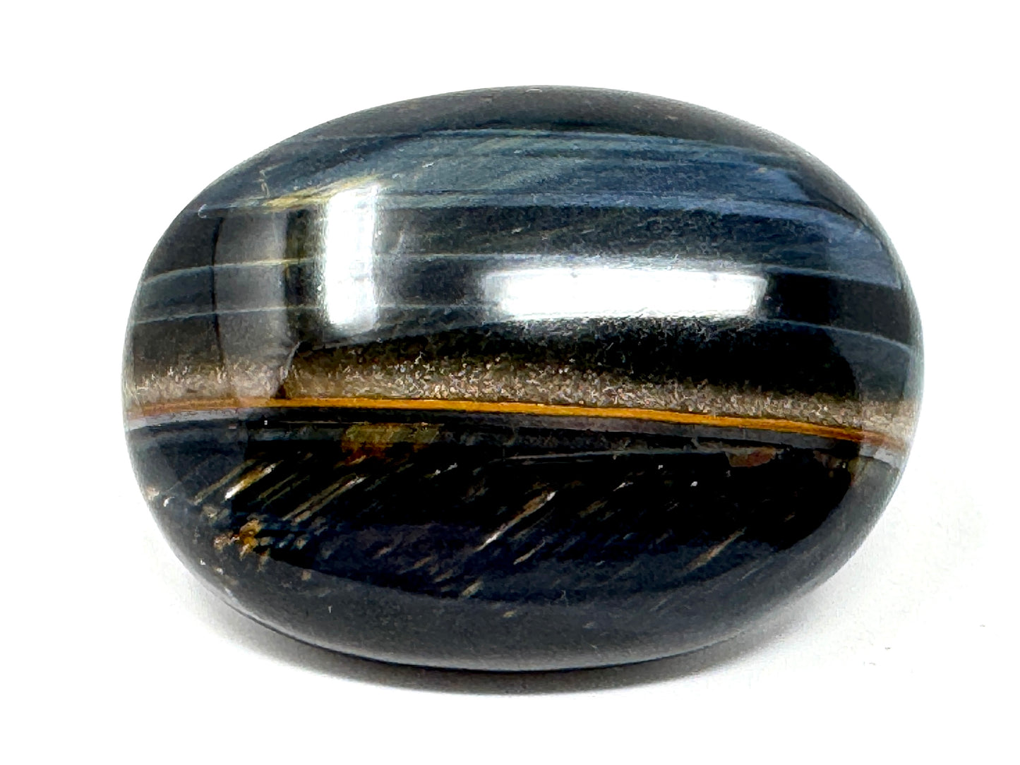 Blue Tiger's Eye Crystal Pebble 5.2cm