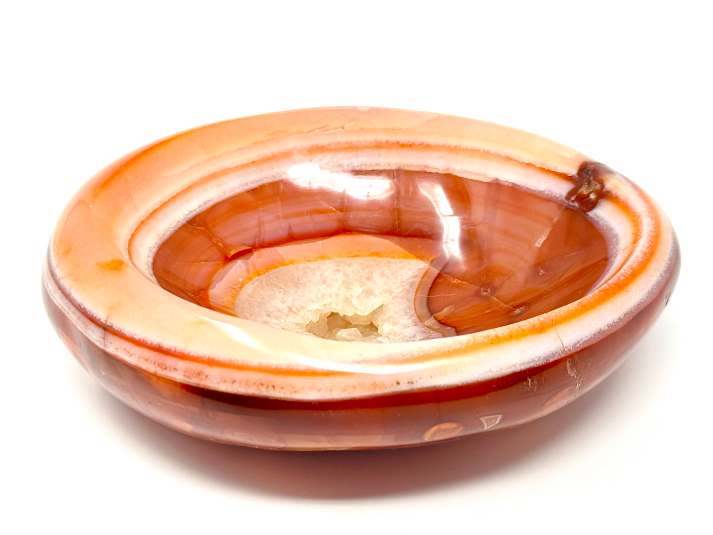 Carnelian Crystal Bowl 11.9cm