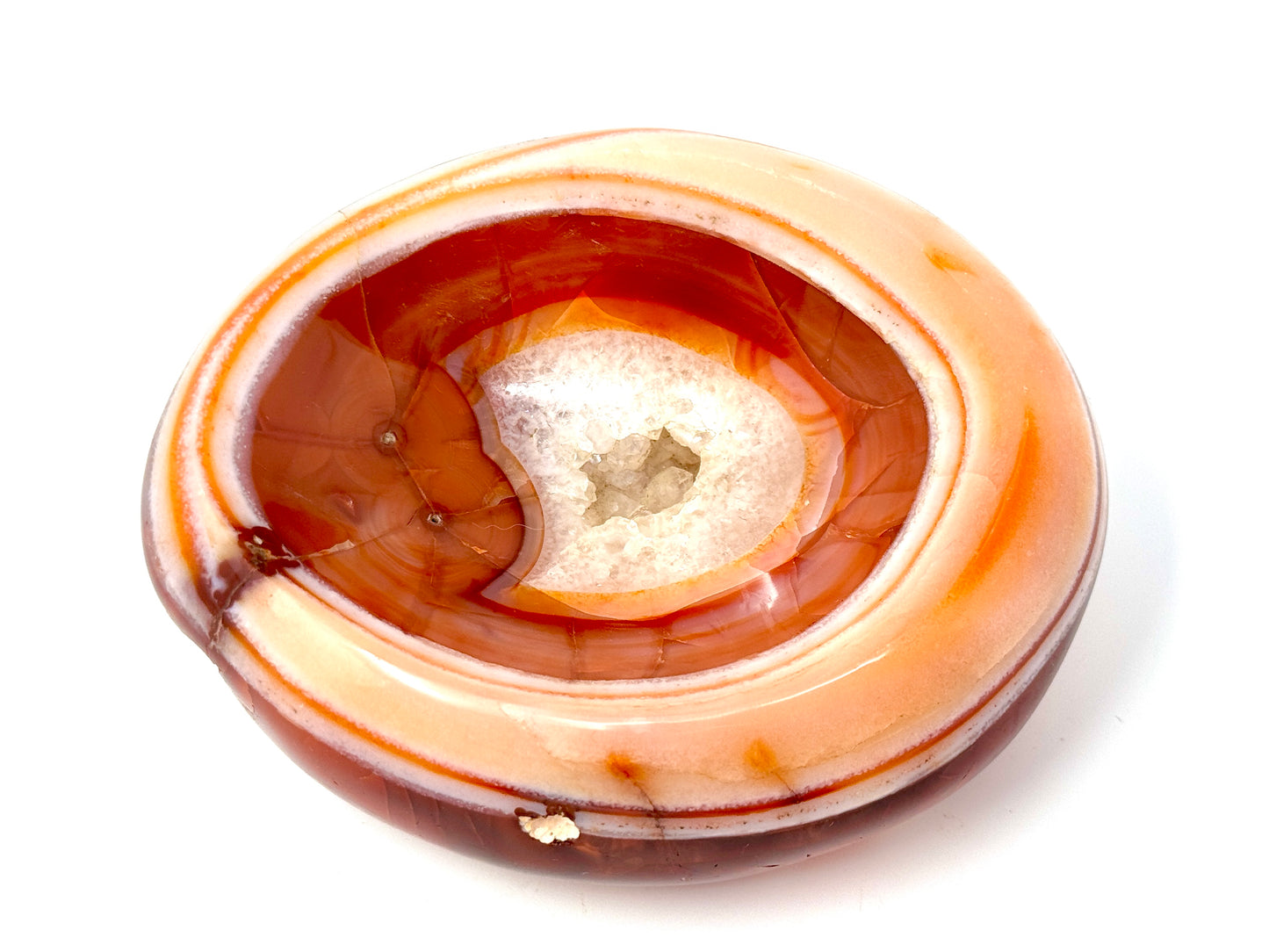 Carnelian Crystal Bowl 11.9cm