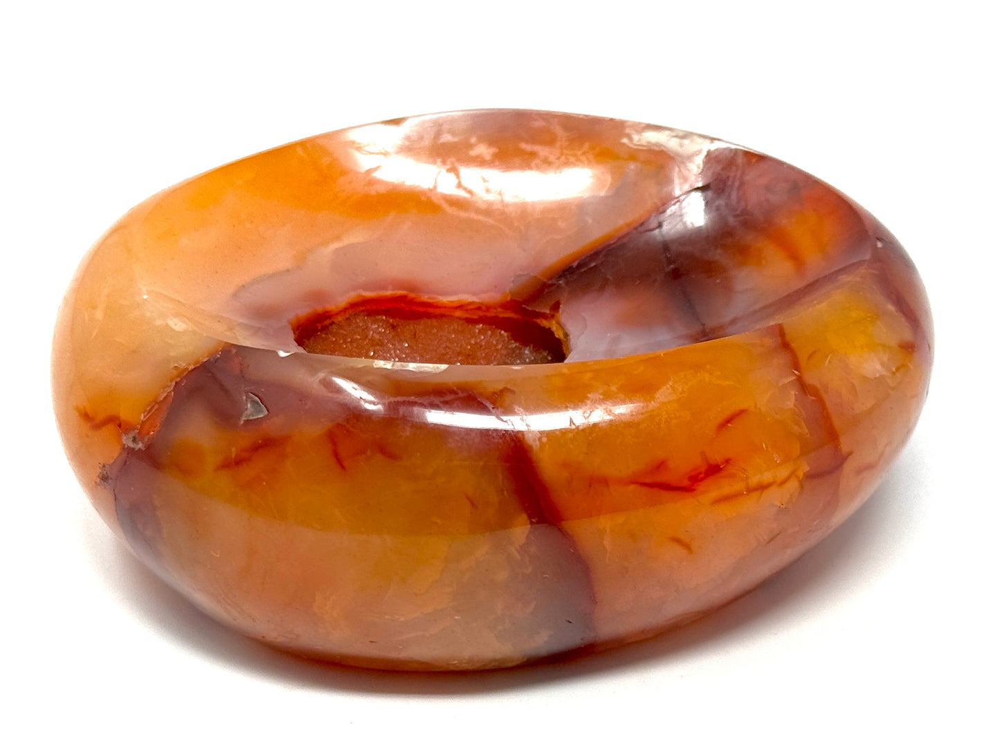 Druzy Carnelian Crystal Bowl 9.3cm