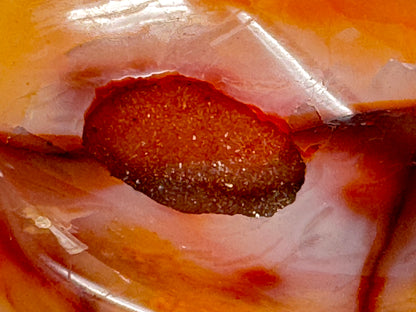 Druzy Carnelian Crystal Bowl 9.3cm