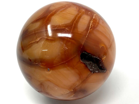Large Druzy Carnelian Crystal Sphere 7.7cm