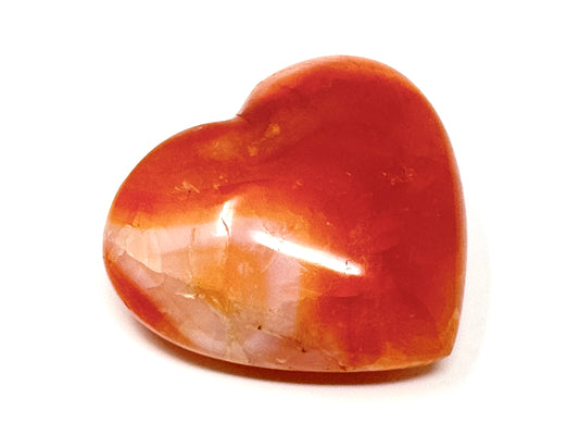 Carnelian Crystal Heart 6cm