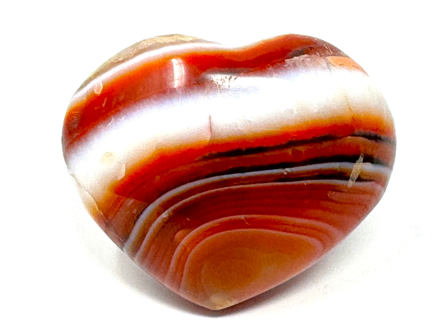 Carnelian Crystal Heart 6cm