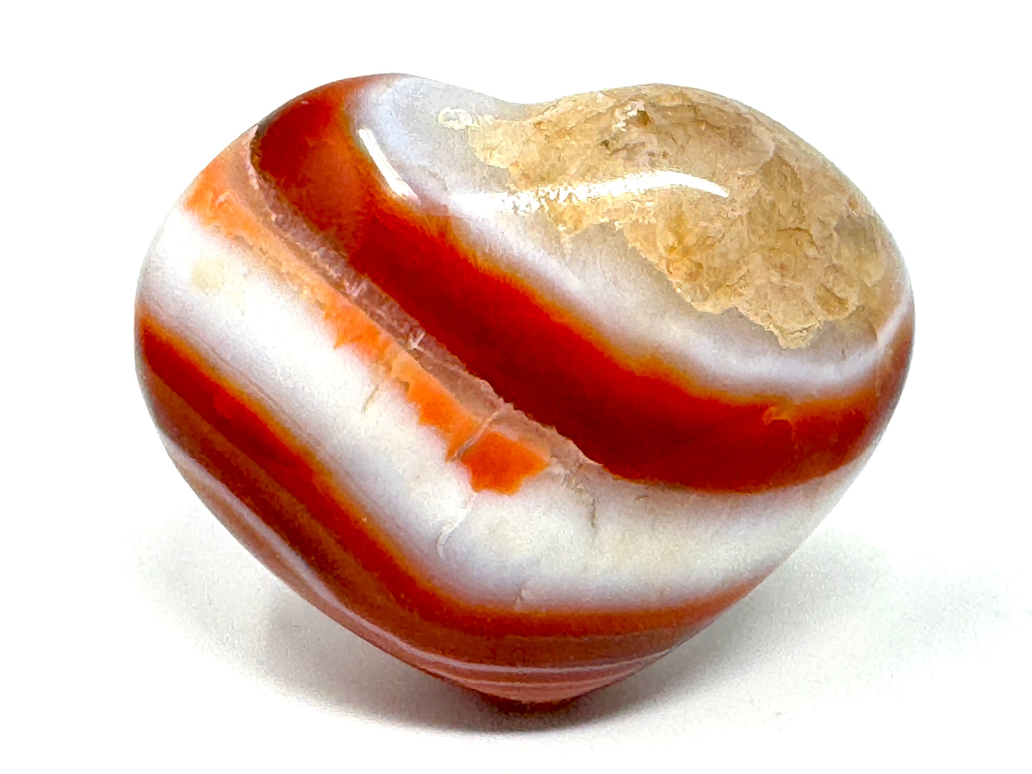 Carnelian Crystal Heart 6cm