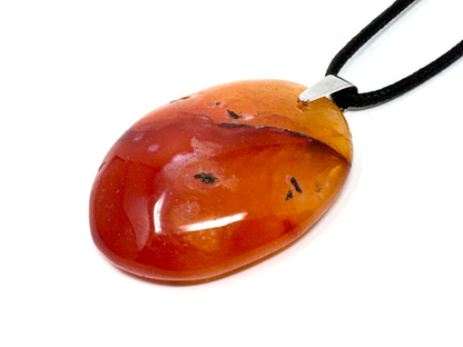 Carnelian Pendant Oval 4.4cm
