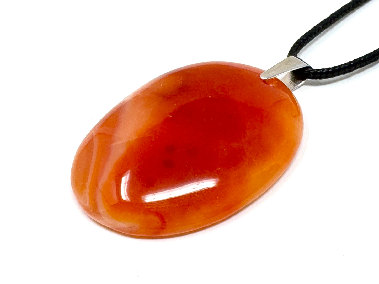 Large Carnelian Pendant Oval 4.9cm