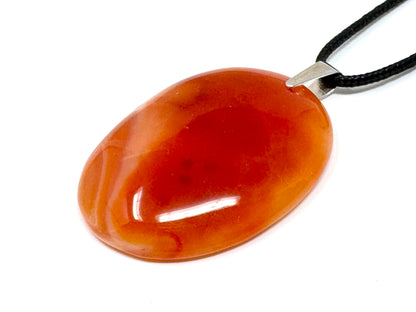 Large Carnelian Pendant Oval 4.9cm