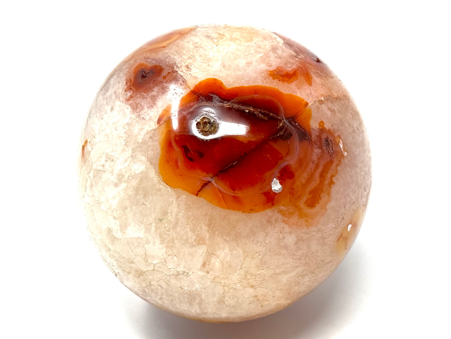 Large Carnelian Crystal Sphere 11.2cm