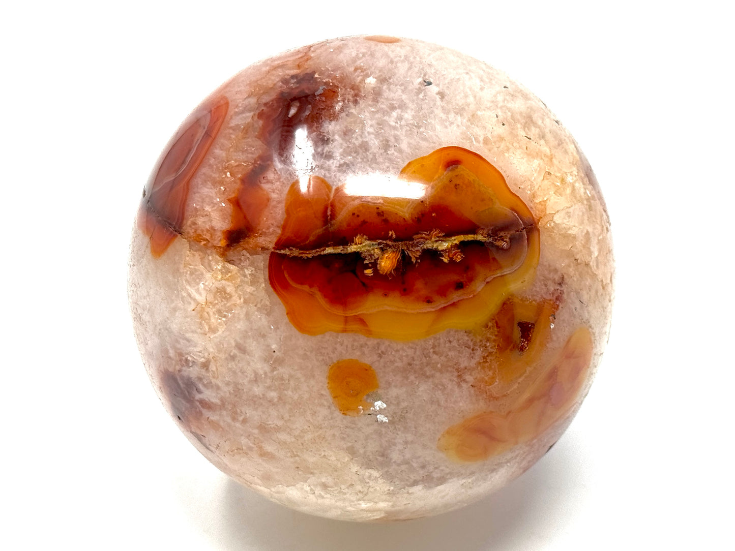 Large Carnelian Crystal Sphere 11.2cm