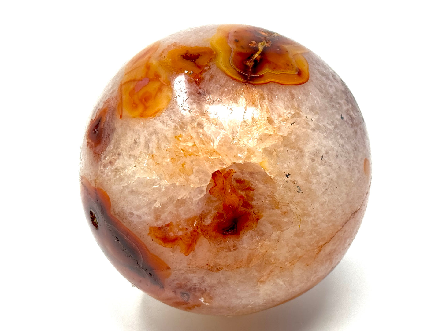 Large Carnelian Crystal Sphere 11.2cm