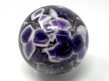 Large Chevron Amethyst Crystal Sphere 8.4cm