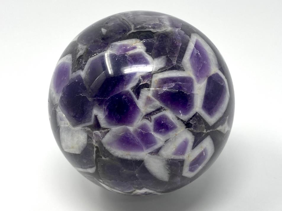 Large Chevron Amethyst Crystal Sphere 8.4cm