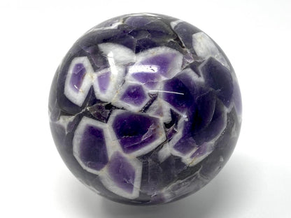 Large Chevron Amethyst Crystal Sphere 8.4cm