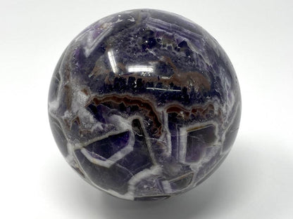 Large Chevron Amethyst Crystal Sphere 8.4cm