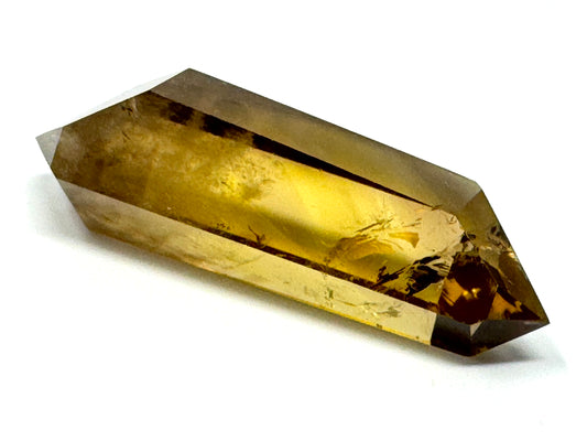 Natural Citrine Quartz Crystal Double Terminated 7.3cm