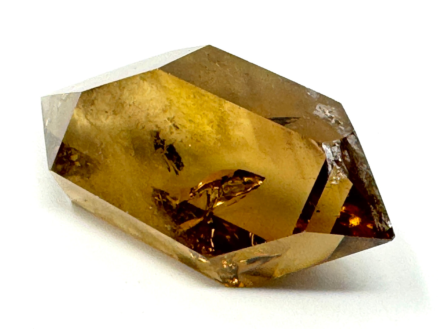 Natural Citrine Quartz Crystal Double Terminated 5.5cm