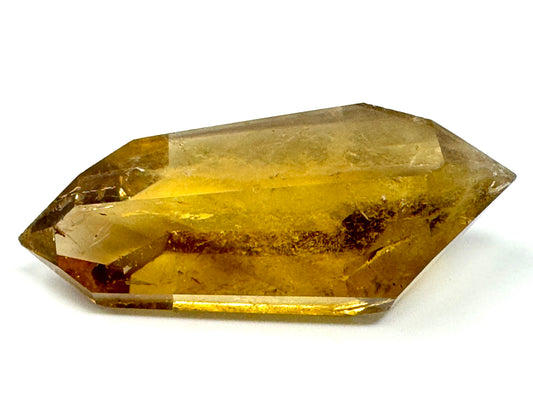 Natural Citrine Double Terminated  Quartz Crystal Point 5.8cm